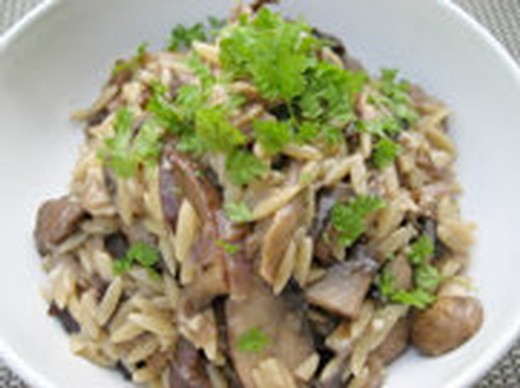 Wild Mushroom and Orzo Risotto