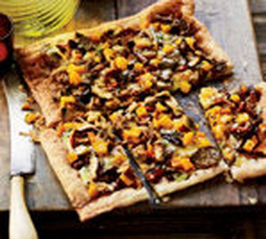 Mushroom, Butternut Squash and Gruyere Tart